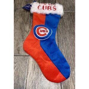 New‎ Forever Collectibles Official MLB Chicago Cubs Red Blue Christmas Stocking